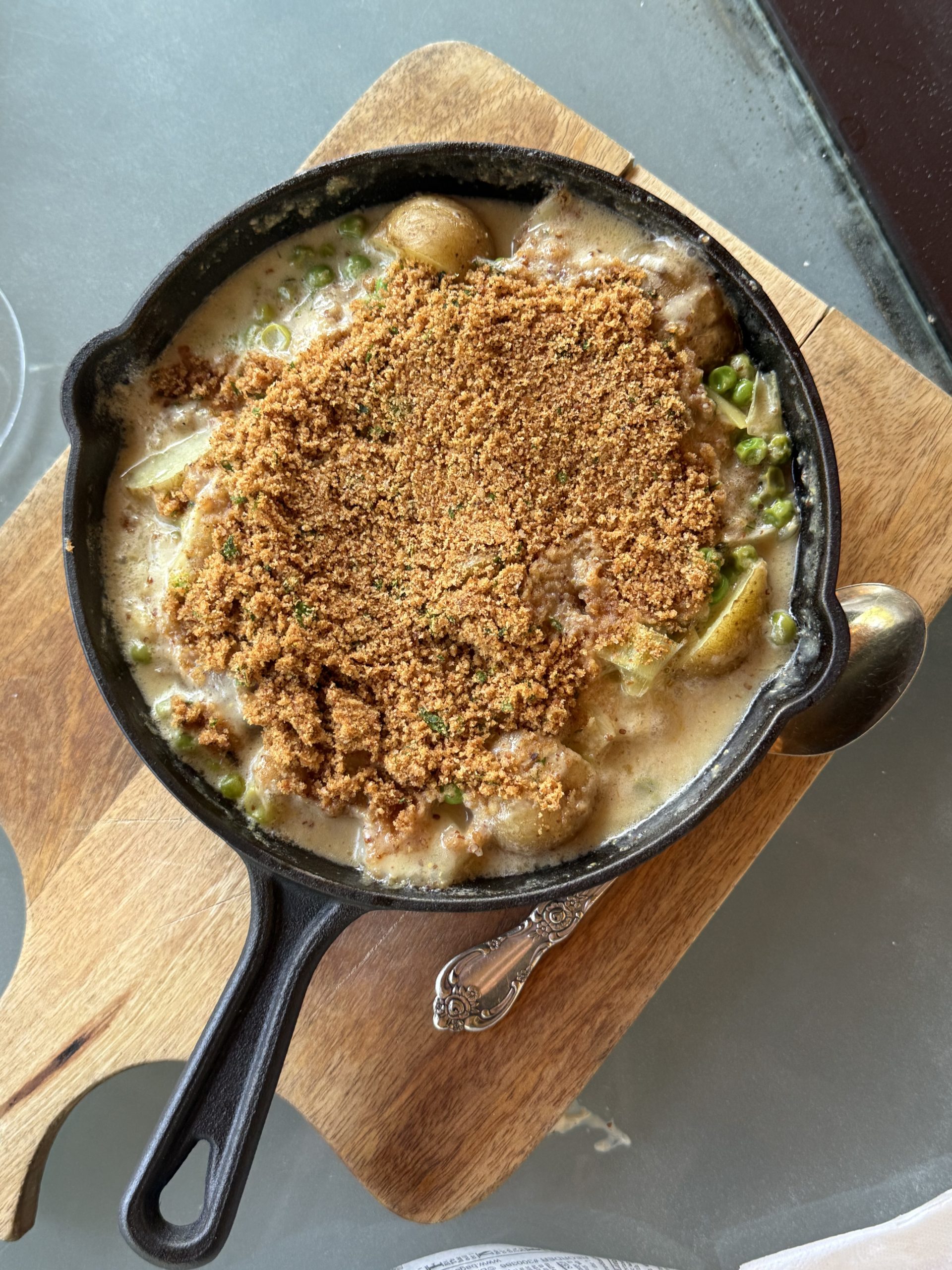 Cod Bake at the Oxbow - E is for English on the A-Z International Restaurant Guide with Off The Grid Greenville SC 