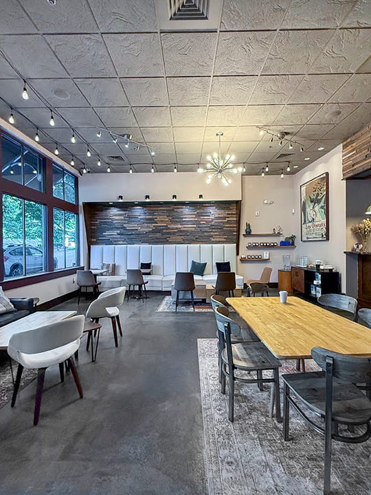 Nine of Cups interior shot for Off The Grid Greenville, SC